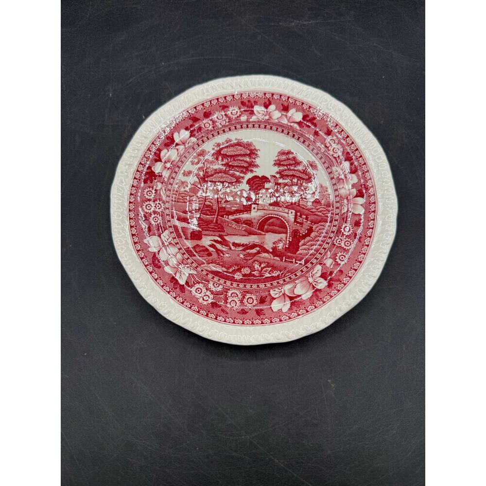 Vintage Spode Tower Pink Bread & Butter Plate 6.5" - English Porcelain